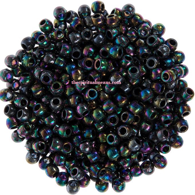 Black beads color