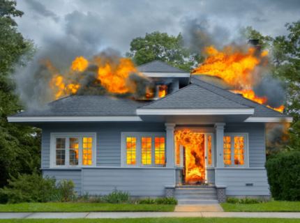 Seeing a House Burn and Disappear